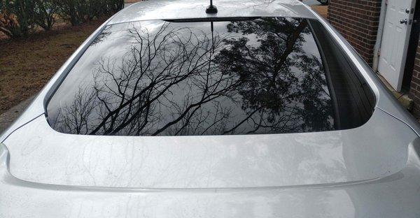 Window tinting Fayetteville NC - 20% tint on a 2014 Ford Fusion