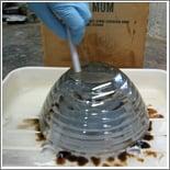 Using our Drip Silver Kit to silver a glass bowl.