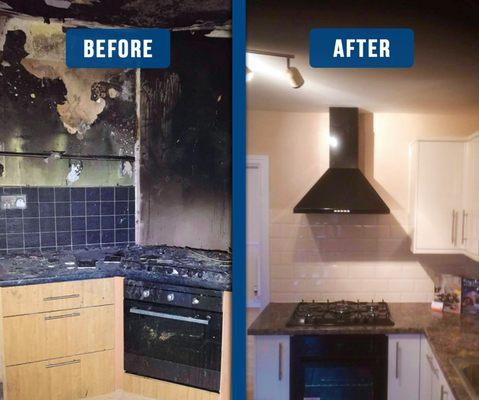 Fire Restoration Before & After