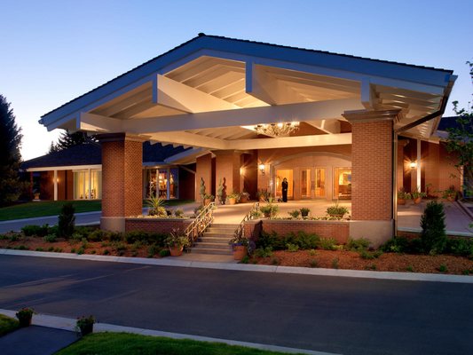 Entrance to Little America Cheyenne Hotel and Resort.