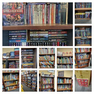 Large selection of Sci-Fi books, Romance and Children's books