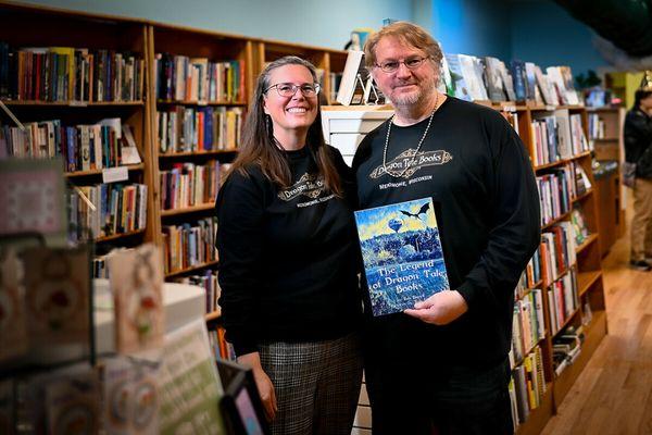 Ann Vogl and Rob Bignell at the grand opening.