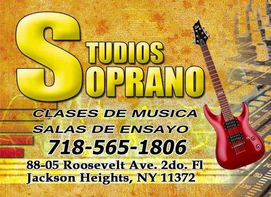 Clases de Musica- Music Classes Clases de Baile- Dancing Classes Salas de ensayo- Rehearsal Rooms