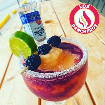 Blackberry-Peach Margarita