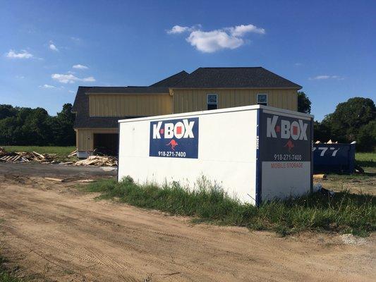 K-BOX at a New Home Construction Site