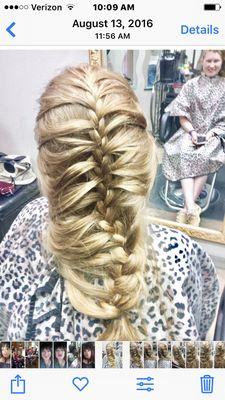 Loose braid.