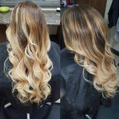 Balayage, custom blonding