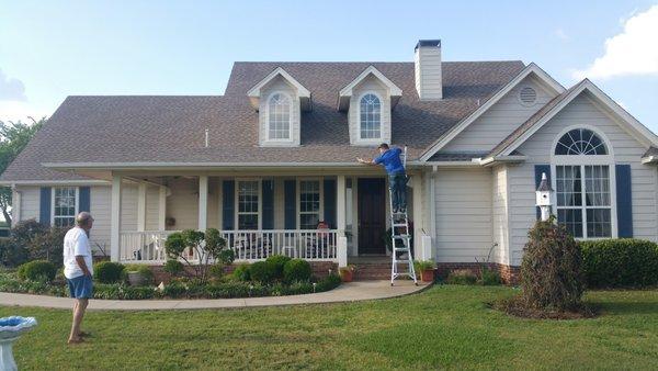 Siding installation