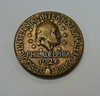 1926 Philadelphia Sesquicentennial International Exposition Medal