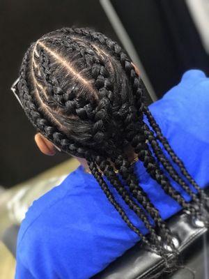 Braids with design