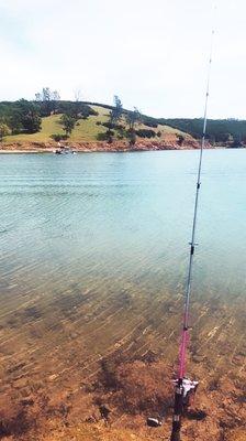 Fishing at Lake Pardee.