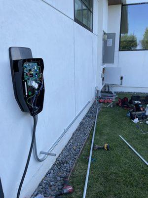 Ev charger installation process.