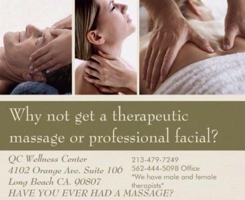 It is estimated that 65% of the U.S. Population has never received a professional body massage.