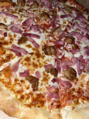 Sausage & Canadian Bacon Pizza