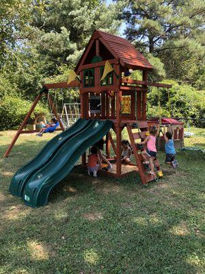 New playground equipment