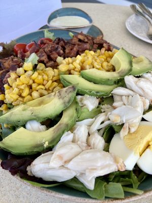 Cobb salad... lump crab meat with lime avocado ranch dressing ...