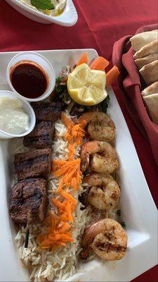 Steak and Shrimp Kebab