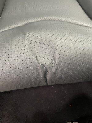 My perfect leather seat ruined