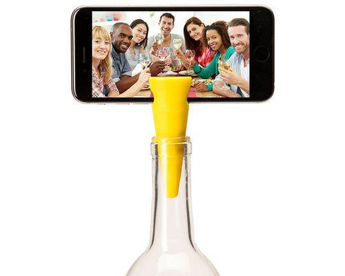 The Selfie Cork turns any bottle into a mono-pod for your cell phone.