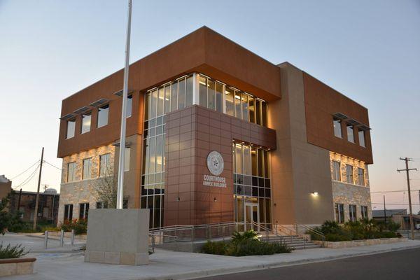 Brand new Government building design. Courthouse in Carrizo Springs, TX