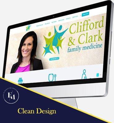 Having a Clean Design elevates your business online and gets you more clients.