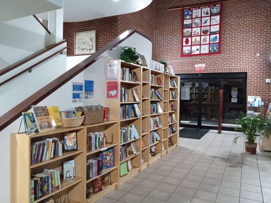 Ongoing book sale in the lobby