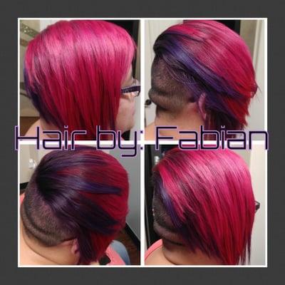 Lightened existing color and added magenta, purple, and red...