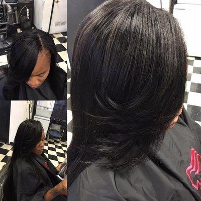 full weave with leave out