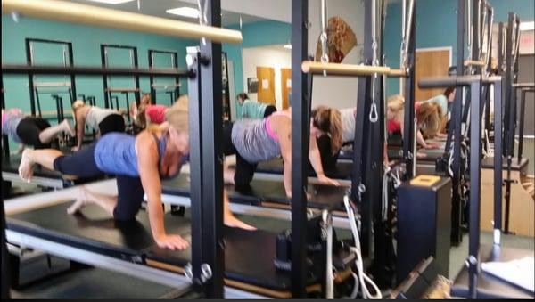 Pilates Barre, Mat, Reformer class