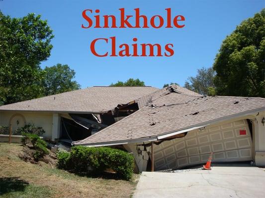 Your Public Adjuster for all types of Sinkhole - Collapse Damage Claims