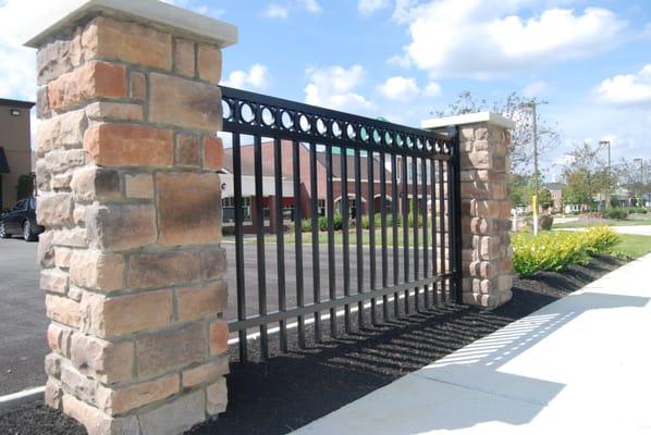 Industrial Aluminum Fence with Rings at A Taste of Excellence