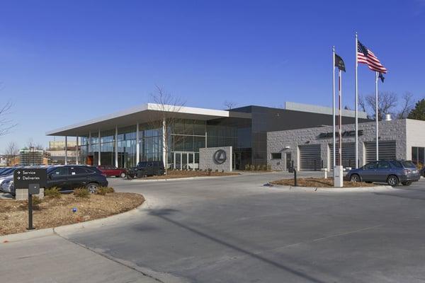 New Lexus Dealership: civil engineering and site development with CWP Architects and Boyd Jones Construction.