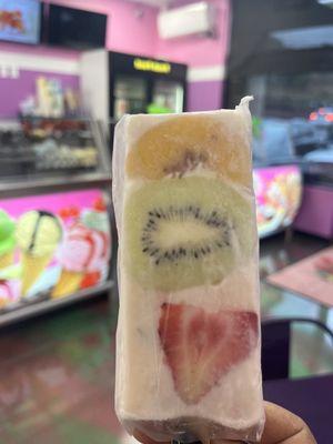 Authentic ice cream - paleta  Fruit and yogurt