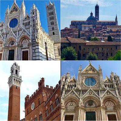 Siena a medieval hilltop town in Tuscany