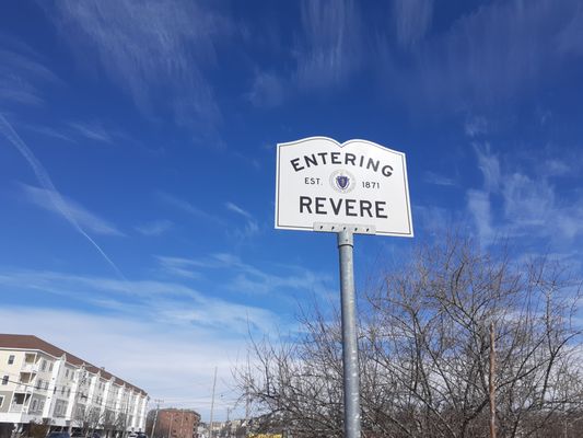 Entering Revere from Boston.