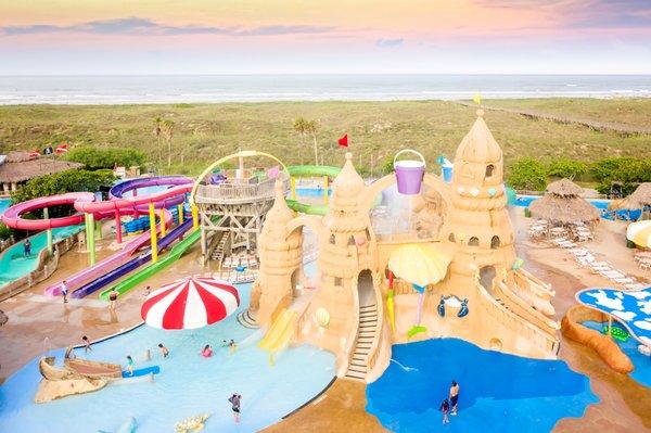 The only beachfront waterpark in Texas!