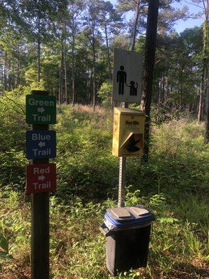 Three Trails: Green, Blue and Red