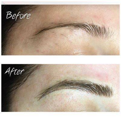 Before & after Microblading