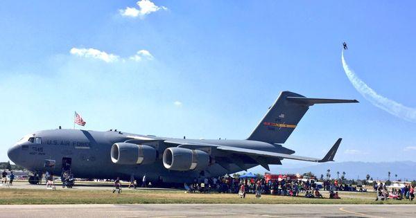 The C-17 from nearby March Air Reserve Base is always a favorite with the crowds at the Riverside Airshow.