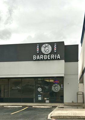 Front of Barbershop