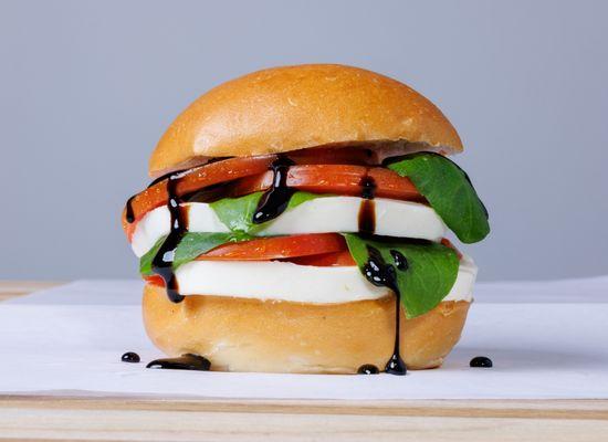 Caprese w/ raspberry balsamic glaze