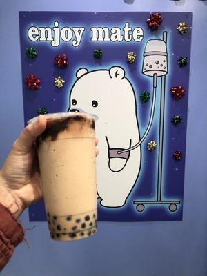 London fog chocolate boba