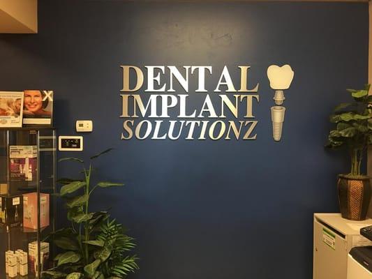 Signboard at Dental Implant Solutionz