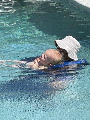 Coach andrew teaching swimming!