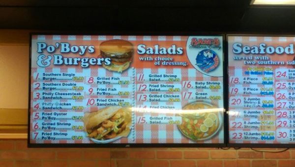 Menu boards