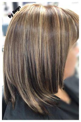 Partial Highlights, Cut, Blow Dry and Hydration Treatment - Bego Hair Stylist