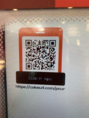 You just scan this on your phone and you can pour your drink with your phone!