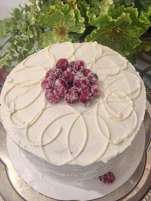 Fresh Cranberry White Chocolate w/buttercream