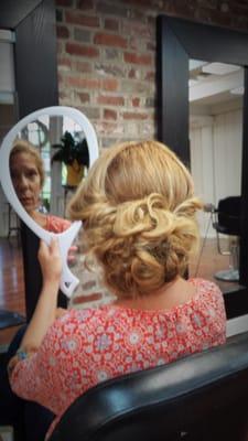 Best side updos in Mt. Pleasant, at Salon Mirage. Ask for Tammy!