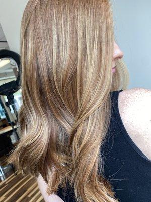 Natural redhead balayage